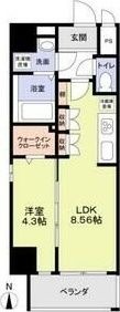 クレストタワー栄の間取図