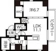 フローラル泉IIの間取図