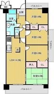 スペリアシティ名南アネックス1の間取図