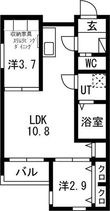 ilusion道徳(イルシオンドウトク)の間取図