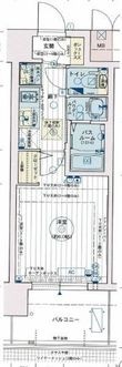 エステムコート名古屋金山ミッドクロスの間取図