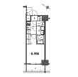 S-RESIDENCE神宮西駅前ascentの間取図