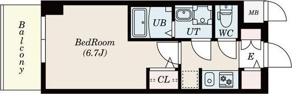 拡大写真:S-RESIDENCE熱田 11階1106の間取り