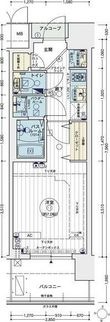 写真:エステムコート名古屋栄プレシャス 14階1402の間取図