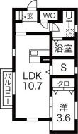 ATLAS KITAHARA WESTの間取図