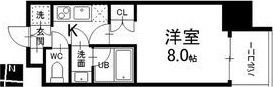 拡大写真:シエルブルー栄 7階702の間取り