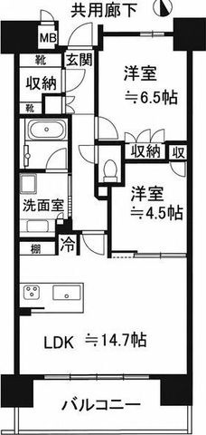 拡大写真:ザ・プラセシオン名古屋駅 9階902の間取り