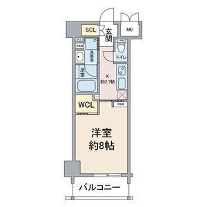拡大写真:BLESTON COURT MIZUHOUNDOJOHIGASHI 6階602の間取り