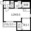 写真：crecia浄心(クレシアジョウシン)2階の間取図