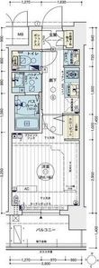 エステムコート名古屋栄プレシャスの間取図