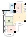 イーストガーデンポプラ館の間取図