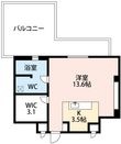 HATAYAアパートメントの間取図