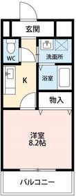 ジュネス御堂坂 A棟の間取図