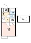 戸崎ハイツBの間取図