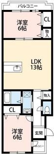ドミールTFの間取図