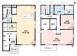 横落竹ノ花戸建の間取図