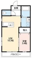 ラ・ぺジブルの間取図