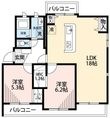 マンション北斗星の間取図