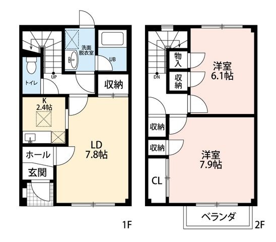 拡大写真:Riverside Happy one 1階1の間取り