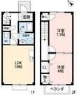 ＣａＳａ　Ａ・Ｇ　Ｂ棟の間取図