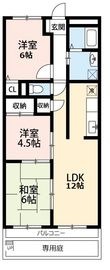 岡崎市江口1丁目の間取図