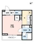 ボヌールＢの間取図