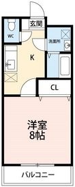 シャトーリ牧御堂A棟の間取図