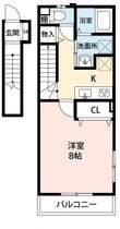 アンプルールリーブル彩美の間取図