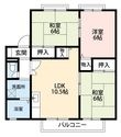 サンビレッジＢ棟の間取図