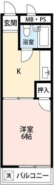 シャレーミウラの間取図