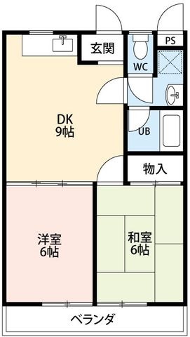 拡大写真:マンションいしはら 4階403の間取り