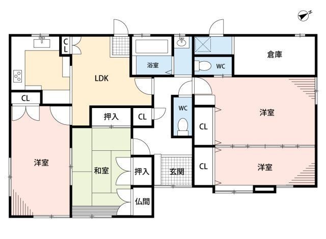拡大写真:M&S58 1階01の間取り