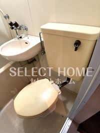 落ち着いた色調のトイレです