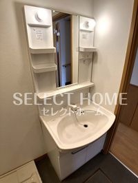 独立洗面化粧台が付いています