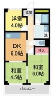 コーポ大社の間取図