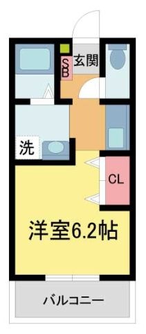 拡大写真:グリーンコート宝塚 1階102の間取り