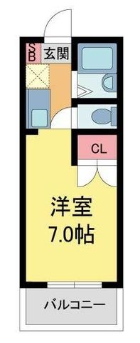 拡大写真:ヴィラ安倉 1階103の間取り