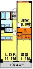 プラシード鼓が滝の間取図