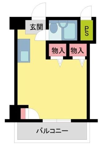 拡大写真:サンロイヤル西宮 3階304の間取り