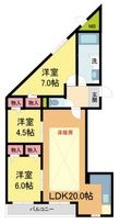 写真:MESSAGE苦楽園三番町 3階302の間取図