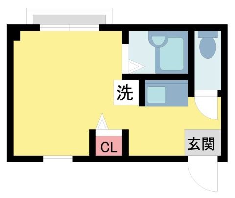拡大写真:グレース 1階102の間取り
