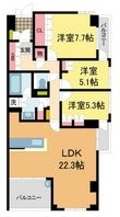 ジオグランデ夙川相生町の間取図