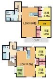 泉ガ丘貸家の間取図