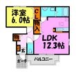 写真:メゾンF-Ⅱ 1階103の間取図