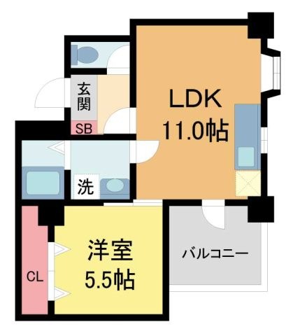 拡大写真:陽光プラザ 2階203の間取り