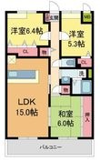 ボヌール宝塚の間取図