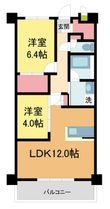 写真：LiveCasa西宮 7階704の間取図