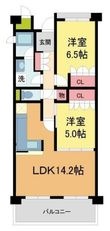 写真：甲子園六石町ハイツ2階の間取図