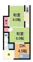 阪本ハイツの間取図
