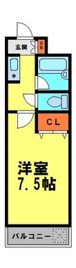 写真:SEIKA(セイカ) 2階208の間取図